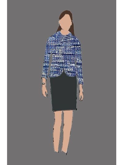 182095 - Uniform Dress Ladies Sheath Charcoal (Front Office & Concierge)